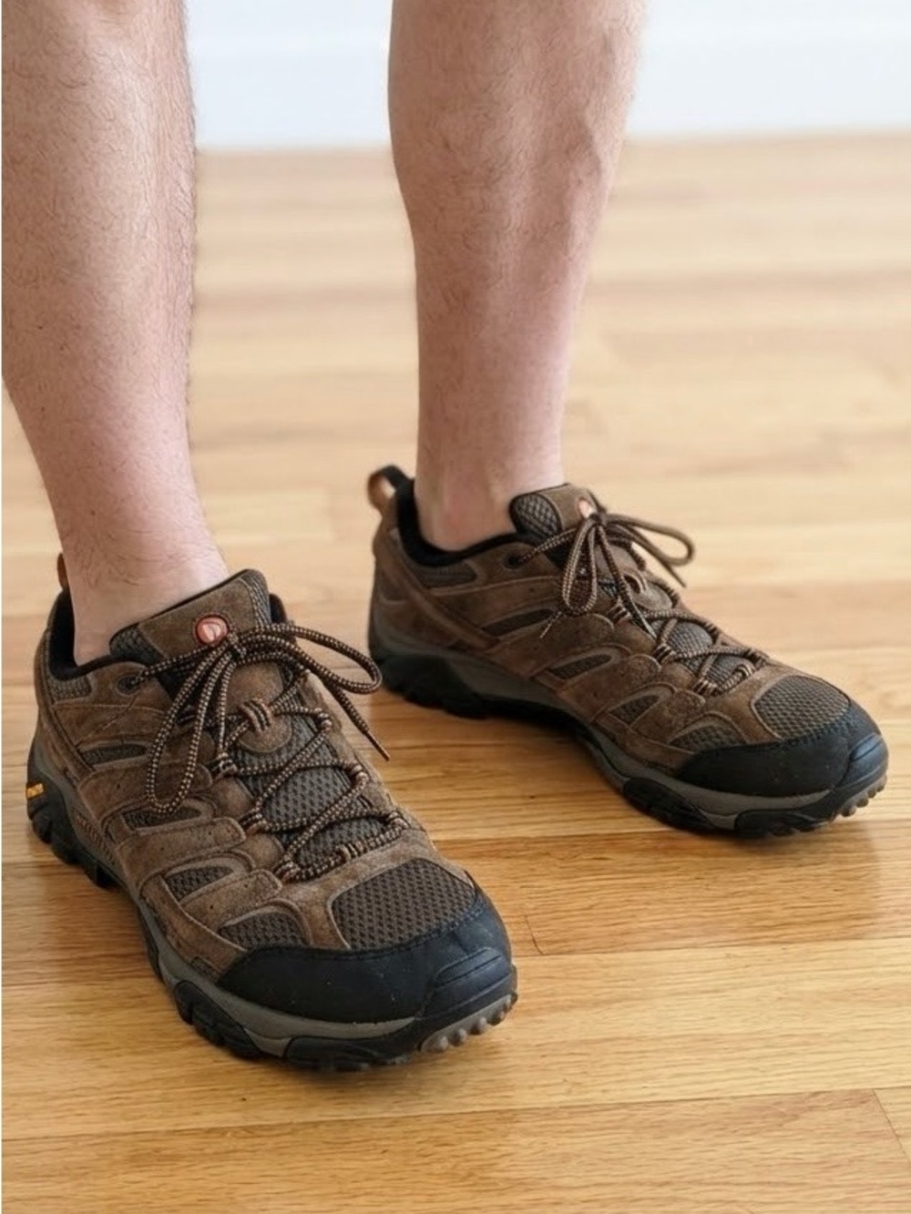 Merrell Moab 2 Vent Hiking Shoes Sz 10.5 Brown Suede Earth Trail Sneakers EUC